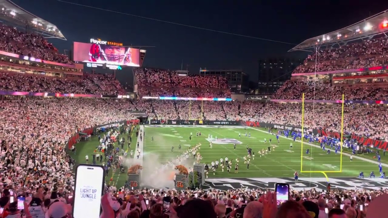 Bengals Vs Ram Light Show Paycor Stadium 