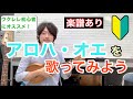 【無料楽譜】ウクレレ初心者にオススメのハワイアン「アロハ・オエ/Aloha Oe」ハワイアンの名曲をウクレレレッスン 初心者練習曲