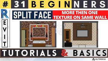 #31 Beginners / SPLIT FACE/ How to use Split face / Revit Tutorials & Basics #createghar #revit