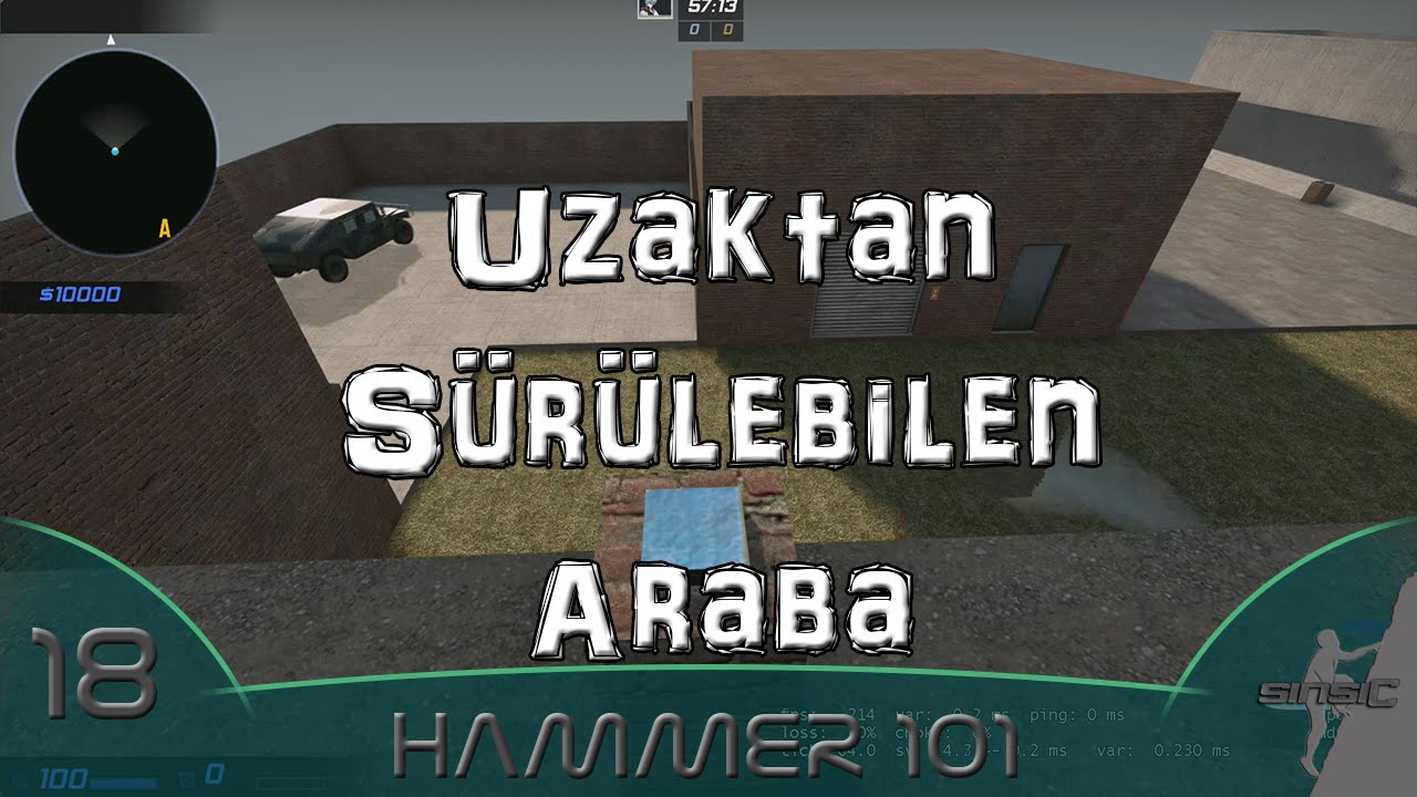 CS:GO Hammer Editor 101 #18 - Uzaktan Sürülen Araba Yapımı (Hummer ...