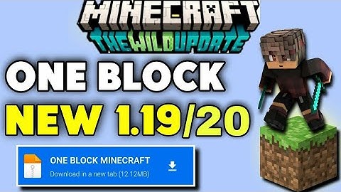 One Block Survival World Download For Minecraft PE 1.19 in 2023 | One Block Minecraft Download#mcpe