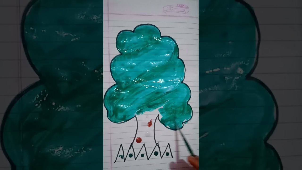 Easy Tree 🌳🌳🌳drawing