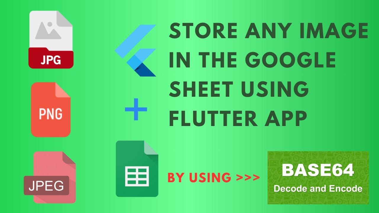 Store any Image in the Google Sheet using Flutter App - YouTube