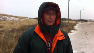 Snow starts falling in Sandwich