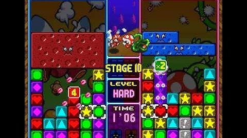 Tetris Attack No Continue (Super Hard) -Stage 10-