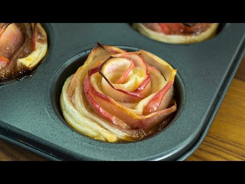 Apple Roses | Rose Shaped Apple Baked Dessert | Puff Pastry