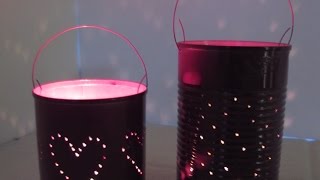 How To Make Pretty Tin Can Lanterns - DIY Home Tutorial - Guidecentral screenshot 2