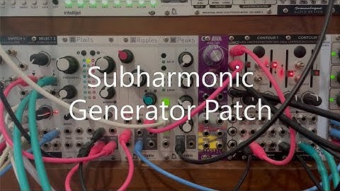 Analog Plaits: Creating a Subharmonic Oscillator using a Function Generator