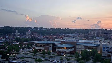 Thunderstorm Blowup at Sunset