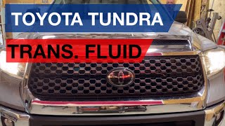 How to change transmission fluid on a Toyota Tundra