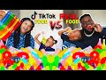 VIRAL TikTok Food VS Real Food CHALLENGE! (SIS VS BRO) | THE BEAST FAMILY