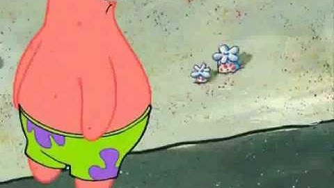 Spongebob collides with Patrick while I play unfitting music