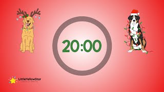 Christmas 20 Minutes Countdown Timer For Kids With Music | Happy Christmas Classroom Countdown Timer
