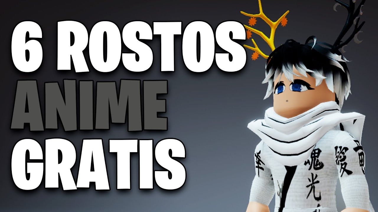 COMO PEGAR 6 ROSTOS DE ANIME GRÁTIS ROBLOX - (ROBLOX) roblox itens