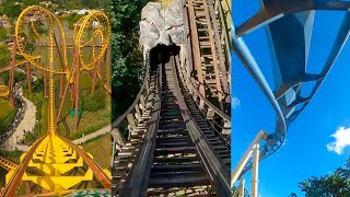 Every Roller Coaster at Parc Astérix! 4K POV! Tonnerre 2 Zeus Backward &amp; Toutatis Construction Tour!