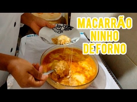 Como fazer Macarrão Ninho com Queijo ao forno # | Divina Cozinha