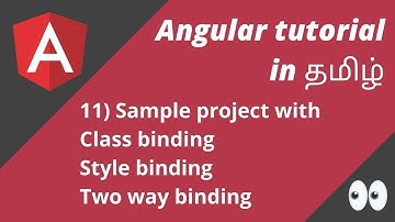 11 Examples with Class binding and Style binding & Two way binding | Angular in Tamil