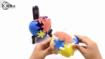 Creativity Corexy ELF 3D Printer test heart-shaped combination gear