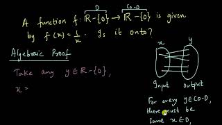 How to prove a function is onto? (Algebraic method) | Relations and Functions | XII | Khan Academy