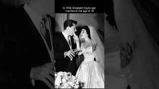 In 1950, Elizabeth Taylor got married at the age of 18 #marriage #wedding #oldphotos #picwand