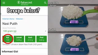 Kalori Nasi Putih 1 sdm, 1 sendok besar, dan 1 piring screenshot 4
