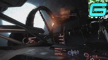 Elite Dangerous: Station on Fire - Targoid Attack - Rescue Mission