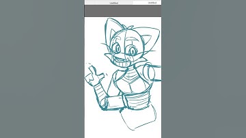 UNCUT/// Character Design 2025 [DAY #3] Random Color Palette Challenge // 🤖Robot Cat😺 #shorts