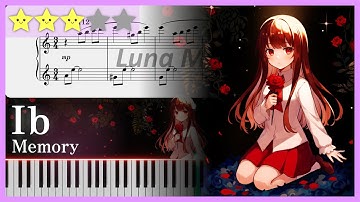 Ib - Memory (Title Song) │ Accurate Piano Score ⭐⭐⭐☆☆