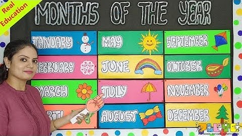 Months of the Year - Fun Learning for Kids ! Real Educator of PLUTO introduces Months of the Year