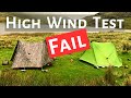 Lanshan 2 pro  zpacks duplex high wind test  tente de camping lgre
