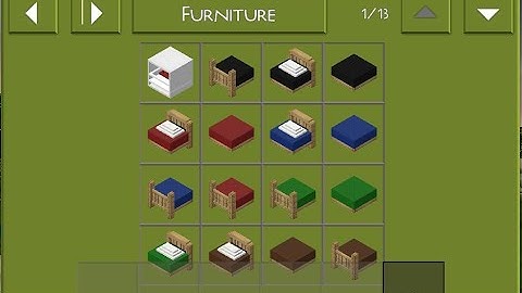 How to put furniture in new World mini block craft 3D