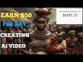 Earn $50 Per Day Creating Ai Animated Videos African Folktale Stories | Make Money Online