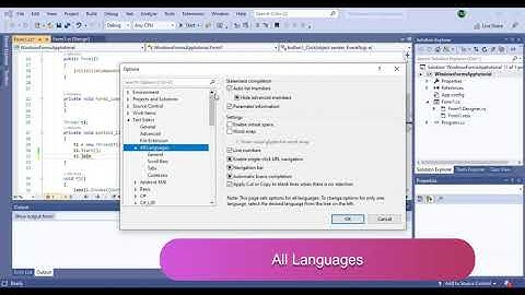 How to enable autocomplete feature of visual studio 2019
