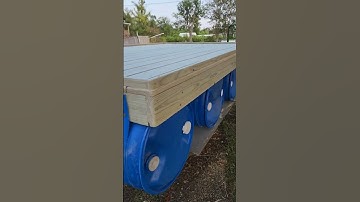 8x12 floating dock ready to go