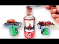DIY Amazing Mini BBQ from Coca Cola Sprite Can at Home