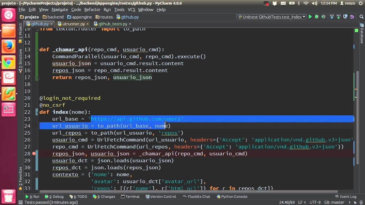 Aula 28.09 - Testes Automaticos - Patch - App Engine e Python - YouTube
