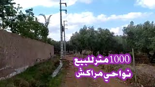 أرض للبيع مساحتها 1000 نواحي مراكش الثمن 16 مليون قابل التفاوض