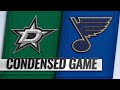 01/08/19 Condensed Game: Stars @ Blues