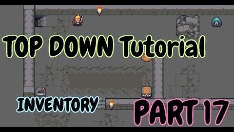 How to Tutorial - Construct 3 ( TOP Down RPG - INVENTORY) - Part 17-1