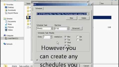 volume shadow copies in server 2008