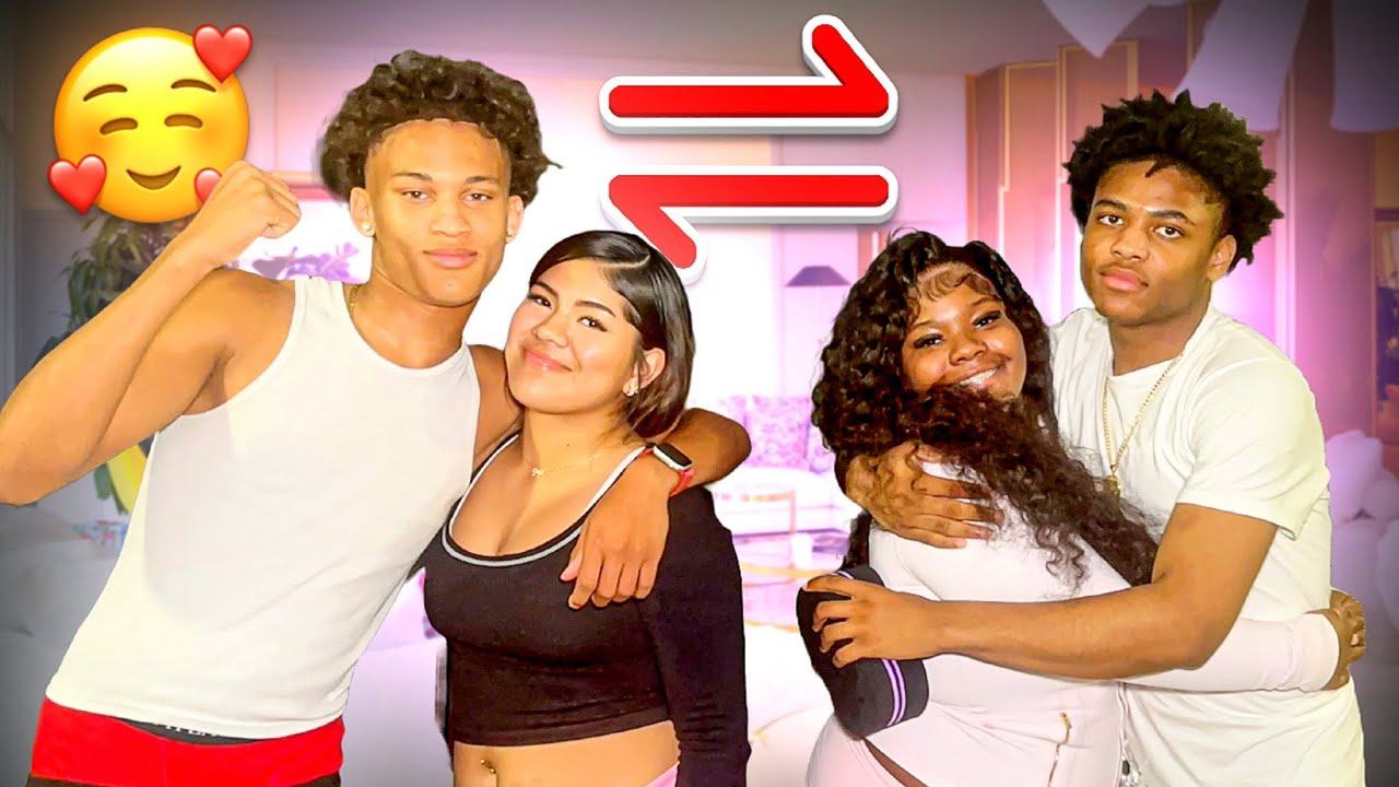 WE SWAPPED BOYFRIENDS FOR 24 HOURS * this happened 🥰👀 *