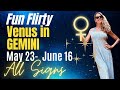 Venussun reset in gemini with lucky jupiter  all signs