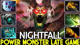 NIGHTFALL [Medusa] Insane Split Shot Damage Power Monster Late game Dota 2