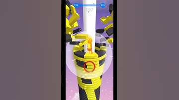 Reached Level 211 in Stack Ball! 🔥 Insane Gameplay | Satisfying Mobile Game #shorts