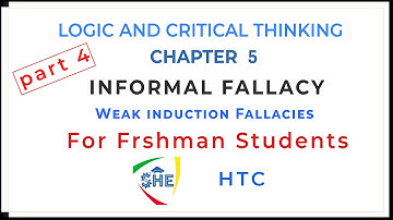 WEAK INDUCTION FALLACY | LOGIC AND CRITICAL THINKING |For Freshman Students | part 4