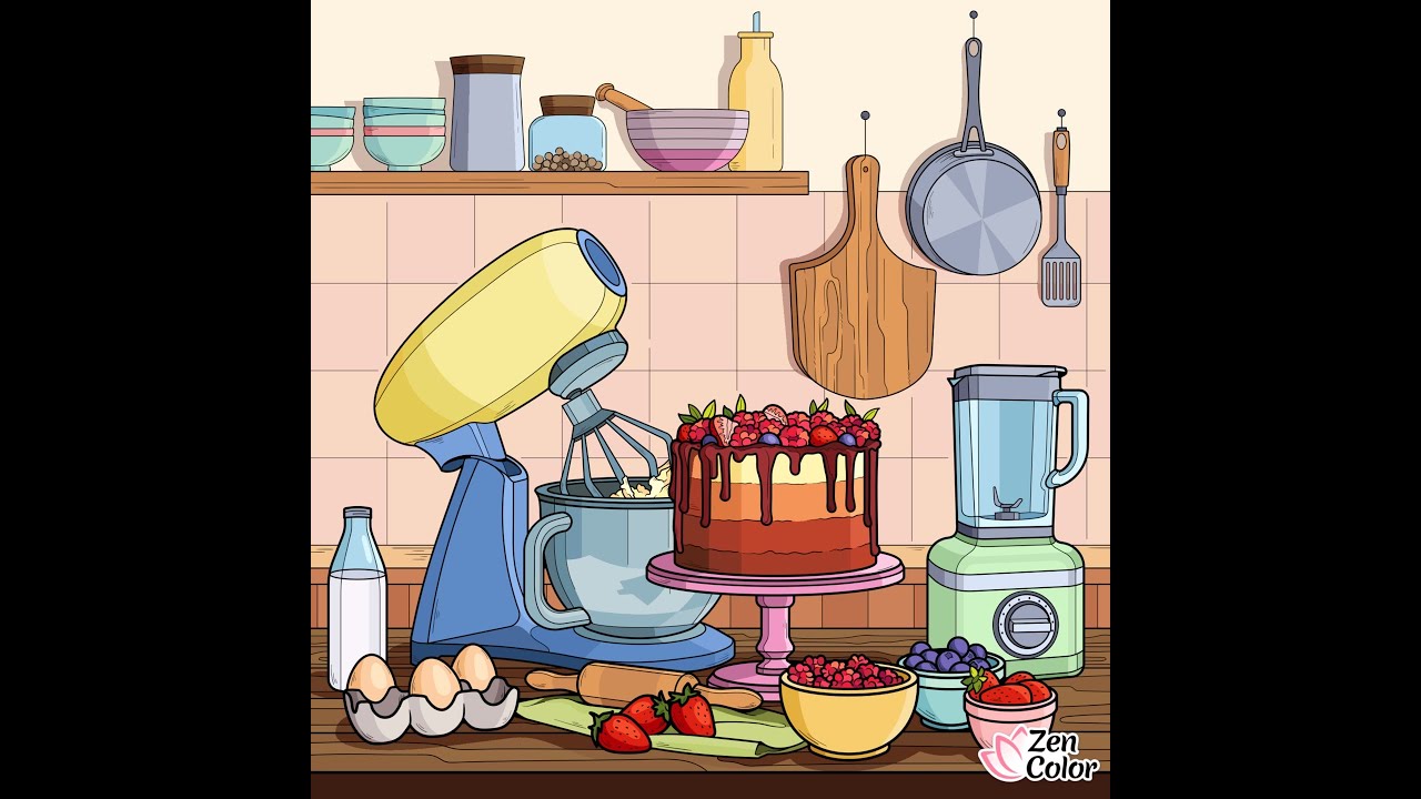 Zen Colour App Paint By Numbers Color With Me Holiday Baking relax Zen colour app paint by numbers color with me holiday baking relax