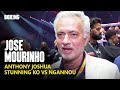 Exclusive: Jose Mourinho Reacts To Anthony Joshua Sensational KO vs Ngannou