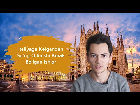 Video: Italiyaga Qanday Sayohat Qilish Kerak