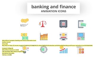 Banking and Finance Animation Icons | After Effects Template | VideoHive 26634248