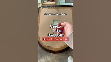 Remote control dice system in poker table for CeeLo & 7/11 & Barbooth with loaded dice & juice board